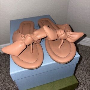Nude Bow sandals